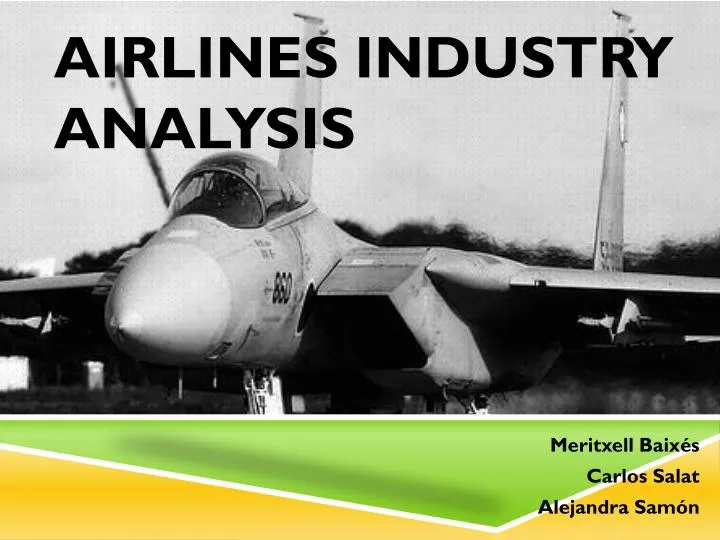 airlines industry analysis