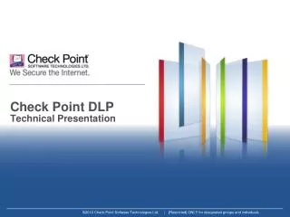 Check Point DLP Technical Presentation