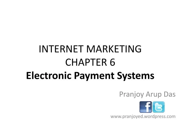 internet marketing chapter 6 electronic payment systems