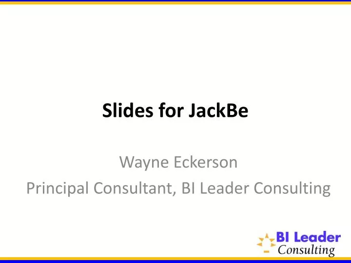 slides for jackbe