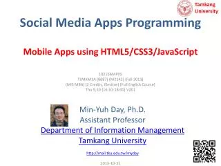 Social Media Apps Programming