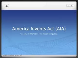 America Invents Act (AIA)