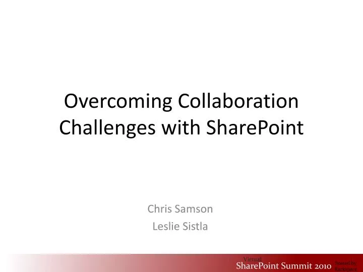 overcoming collaboration challenges with sharepoint
