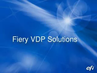 Fiery VDP Solutions