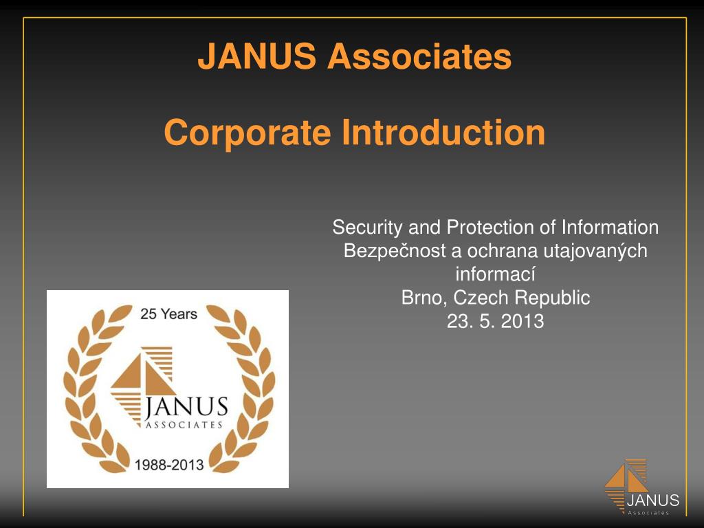 PPT - JANUS Associates Corporate Introduction PowerPoint Presentation ...