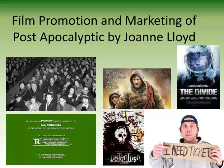 film promotion and marketing of post apocalyptic by joanne lloyd