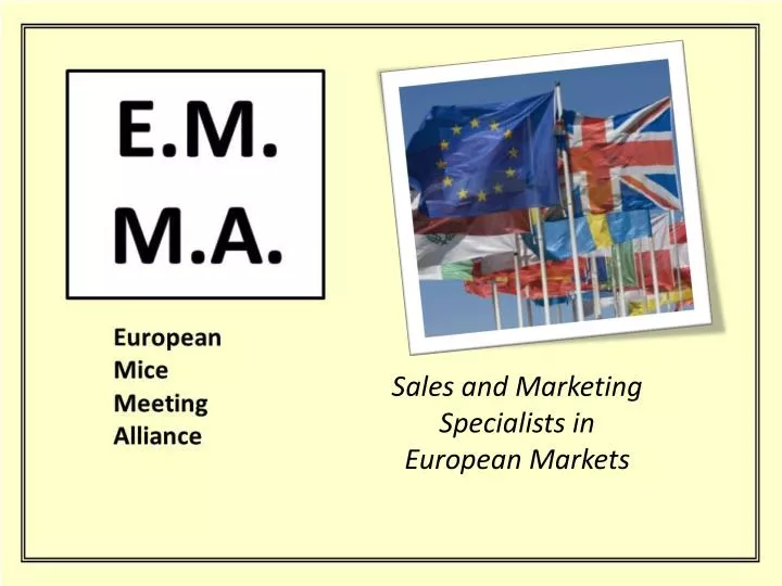 sales and marketing specialists in european markets