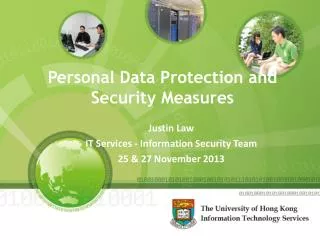 Personal Data Protection and Security Measures