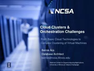 Cloud Clusters &amp; Orchestration Challenges