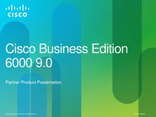 Cisco Business Edition 6000 9.0