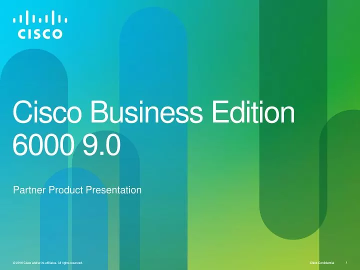 cisco business edition 6000 9 0