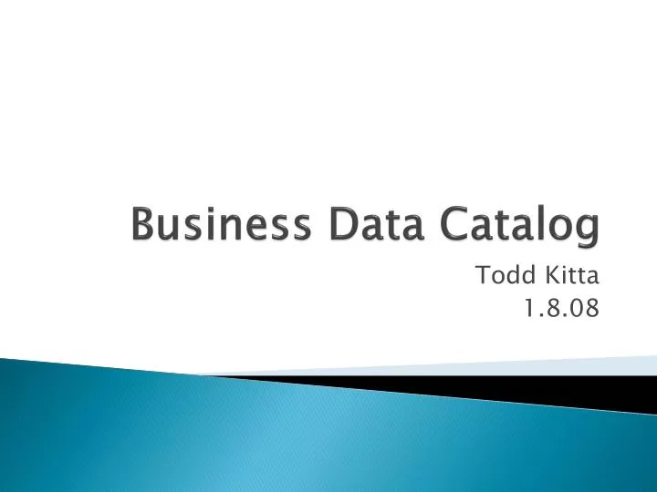 business data catalog