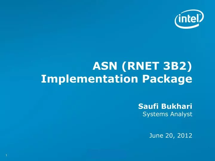 asn rnet 3b2 implementation package