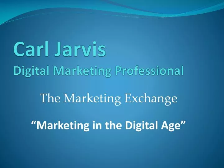 carl jarvis digital marketing professional