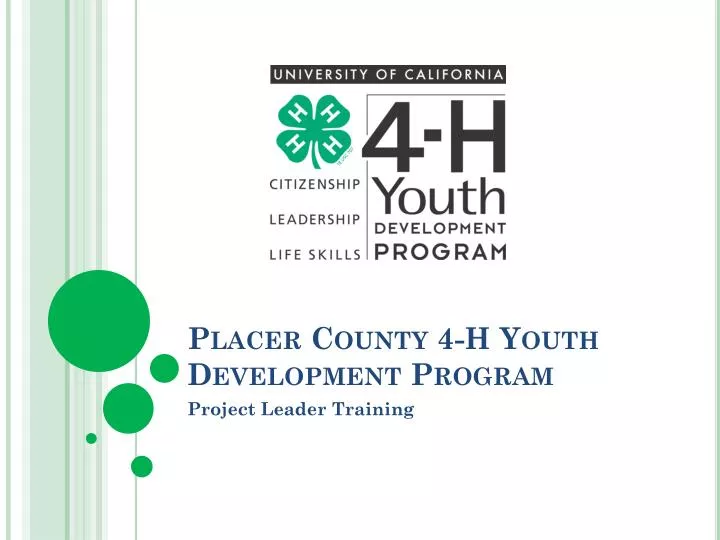 placer county 4 h youth development program