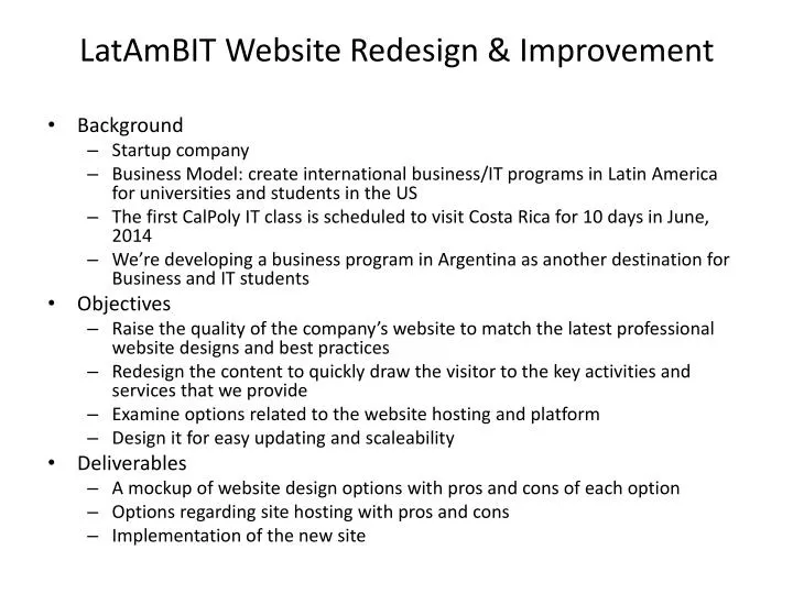 latambit website redesign improvement