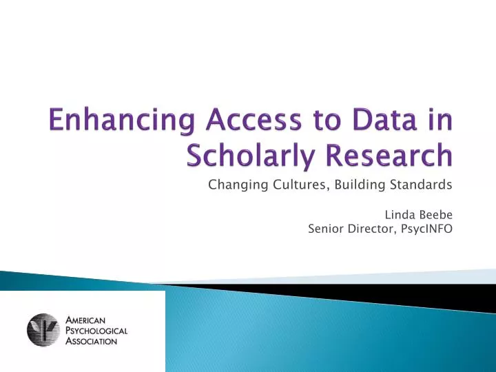 enhancing access to data in scholarly research