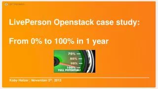 LivePerson Openstack case study: From 0% to 100% in 1 year