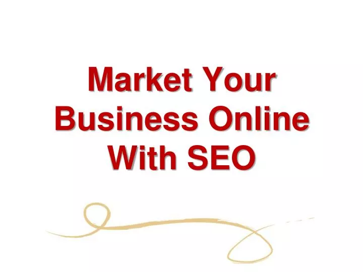 market your business online with seo