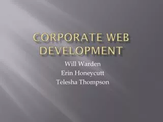 Corporate Web Development