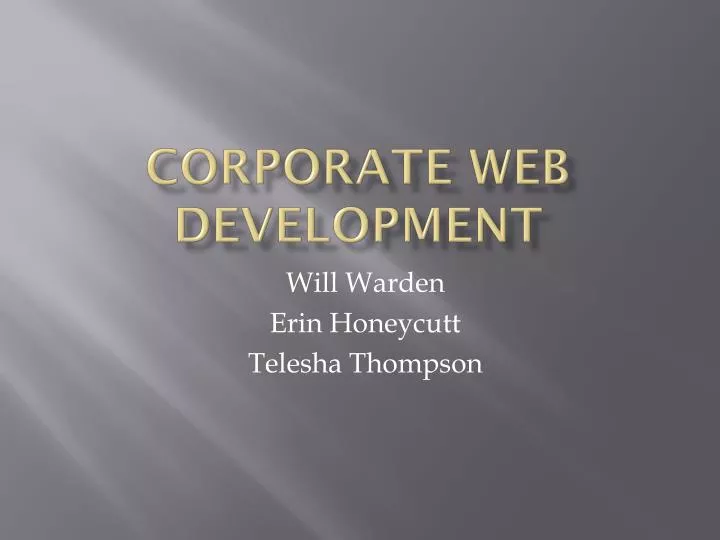 corporate web development