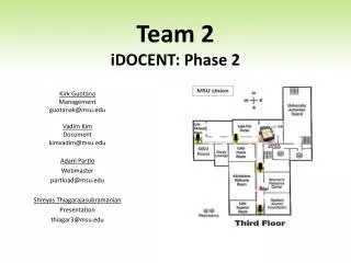 Team 2 iDOCENT : Phase 2