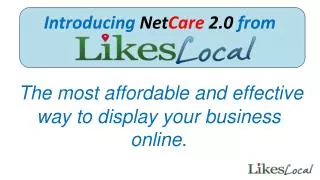 The most affordable and effective way to display your business online.
