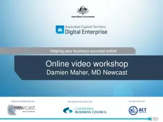 Online video workshop Damien Maher, MD Newcast
