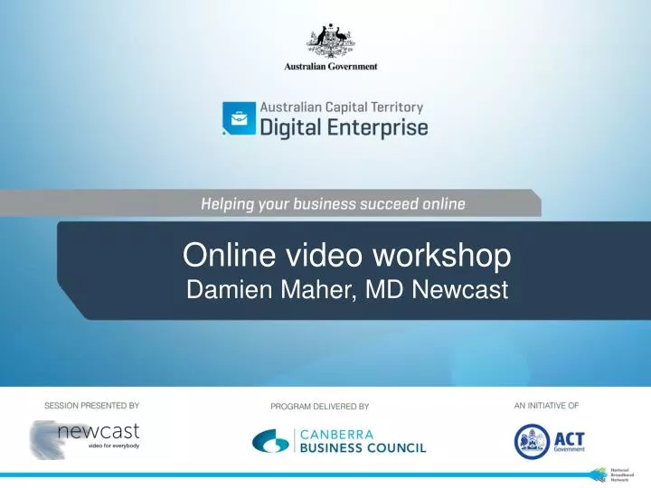 online video workshop damien maher md newcast