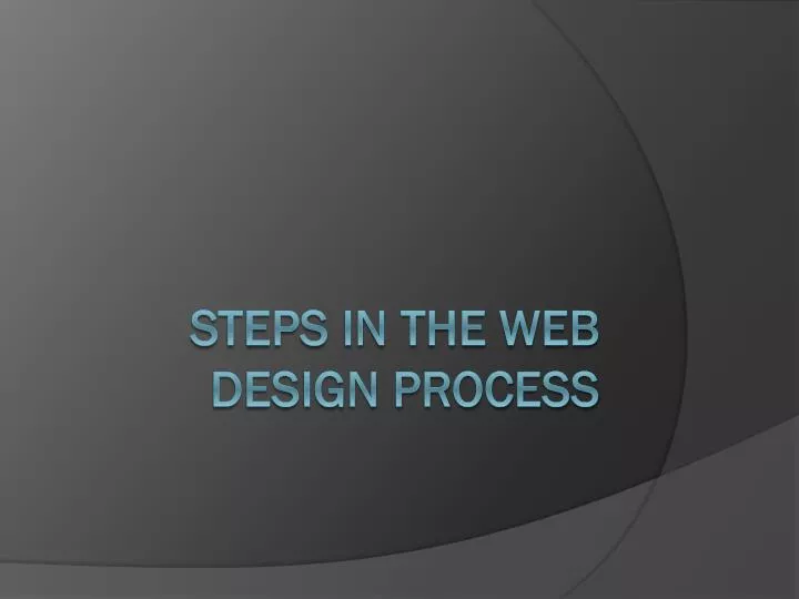 steps in the web design process