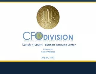 Lunch-n-Learn: Business Resource Center