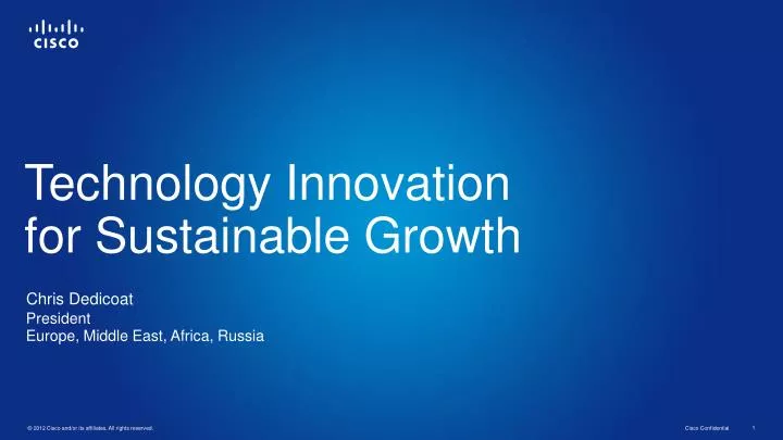 technology innovation for sustainable growth