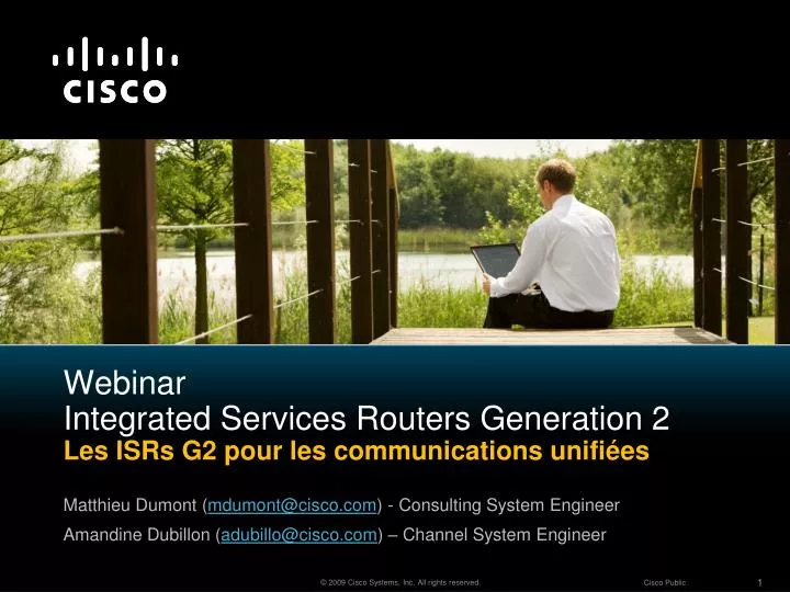 webinar integrated services routers generation 2 les isrs g2 pour les communications unifi es