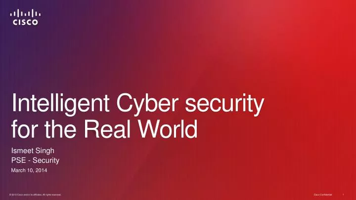 intelligent cyber security for the real world