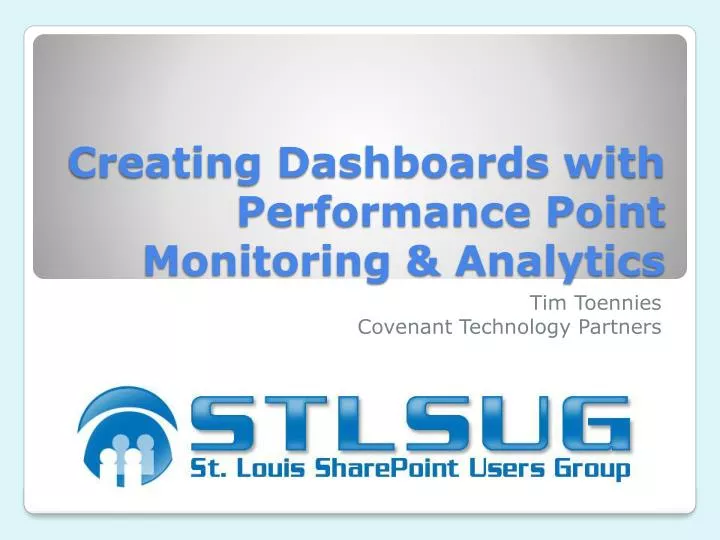 creating dashboards with performance point monitoring analytics
