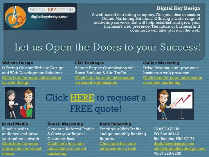 let us open the doors to your success
