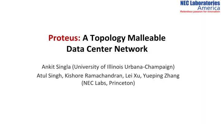 proteus a topology malleable data center network