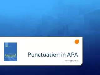 punctuation in apa