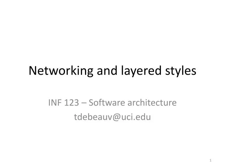 networking and layered styles