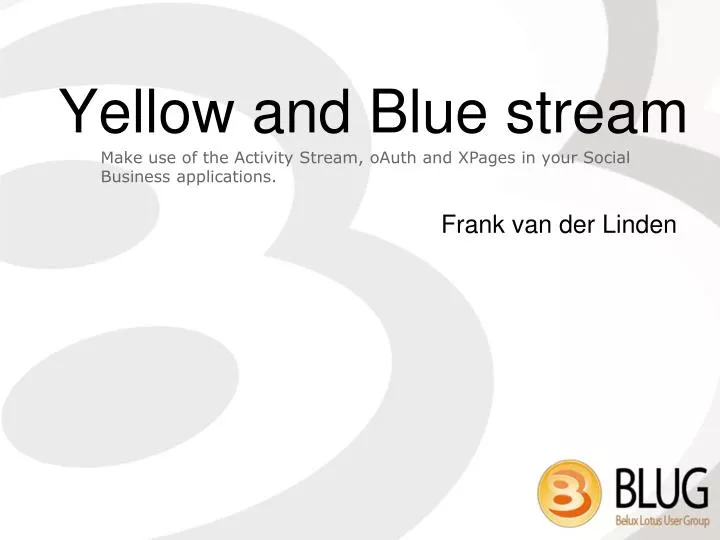 yellow and blue stream