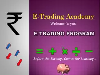 E-trading PROGRAM