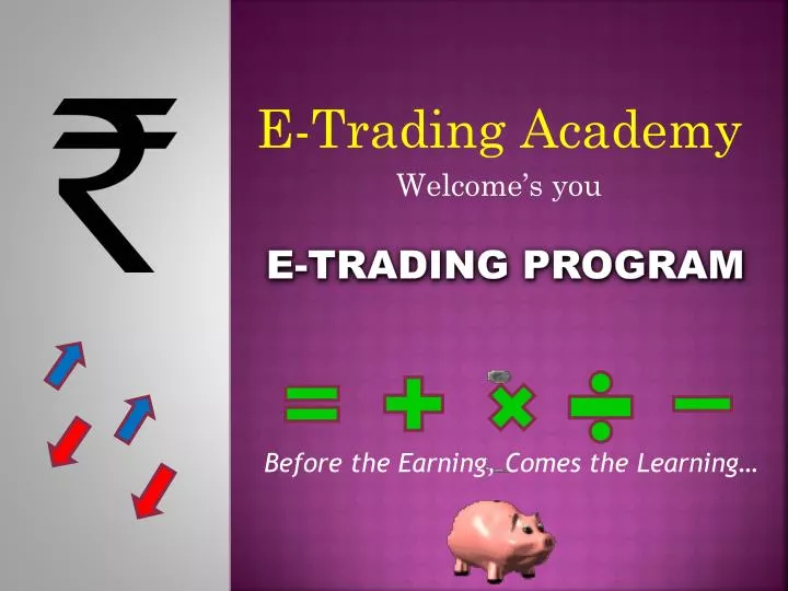 e trading program