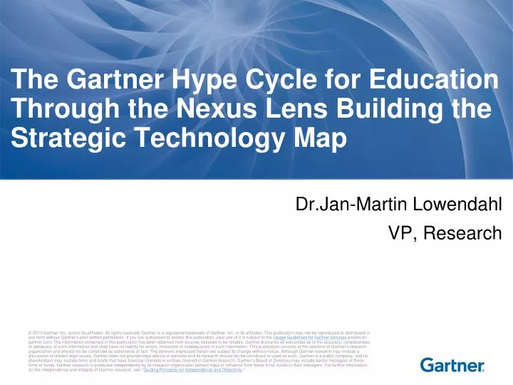 the gartner hype cycle for education through the nexus lens building the strategic technology map
