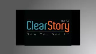 The Insight Crisis In A Data-Soaked World Sharmila Shahani-Mulligan CEO &amp; Founder ClearStory Data