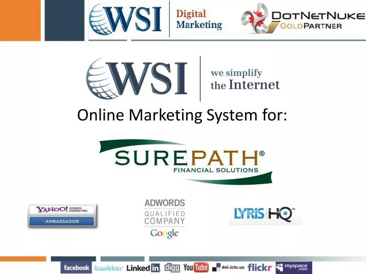 online marketing system for