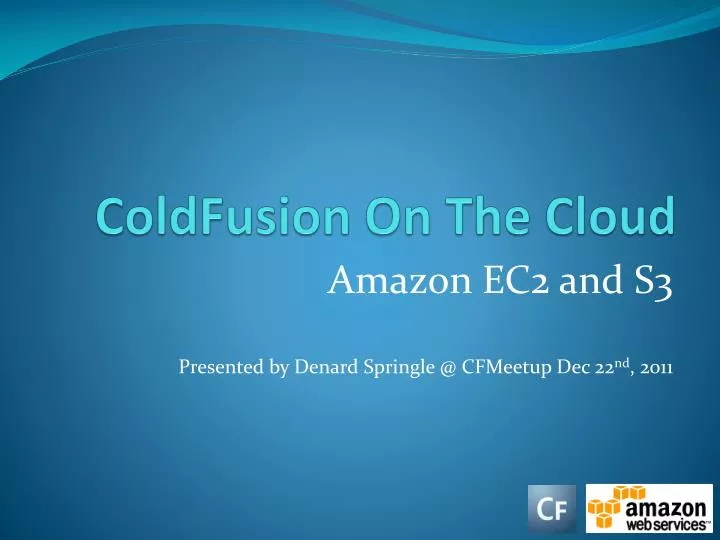 coldfusion on the cloud