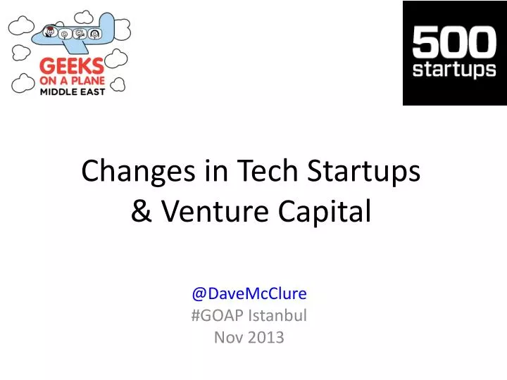 changes in tech startups venture capital
