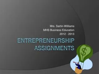 Entrepreneurship Assignments