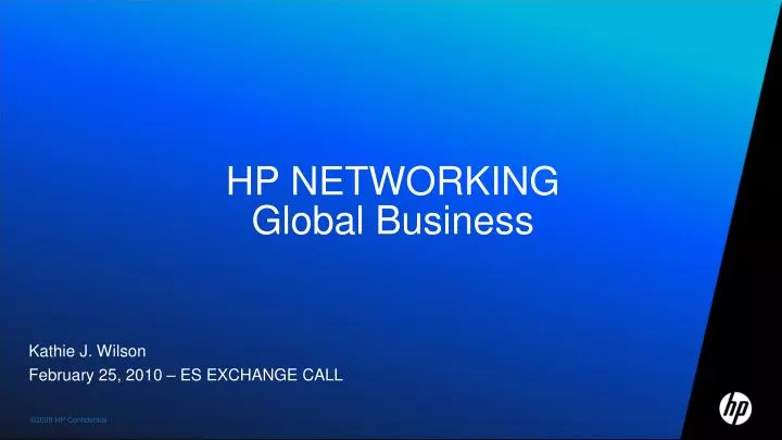 hp networking global business