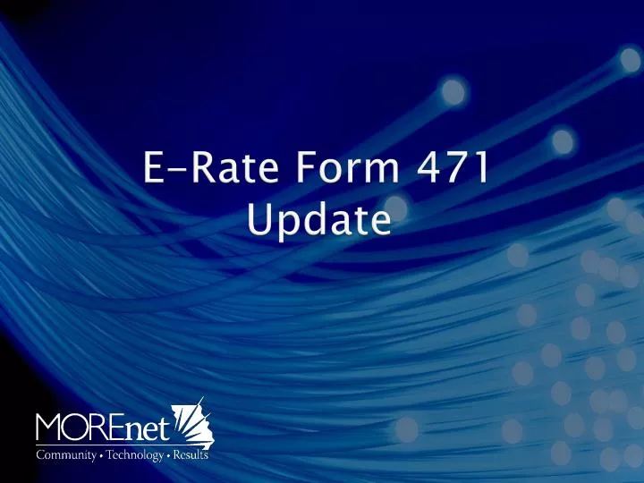 e rate form 471 update